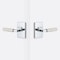 Sure-Loc Hardware Sure-Loc Hardware Levanto Privacy Rosette, Polished Chrome, Knurled Grip in Nickel LV102 26 GRIP-KN NI - alternate 1